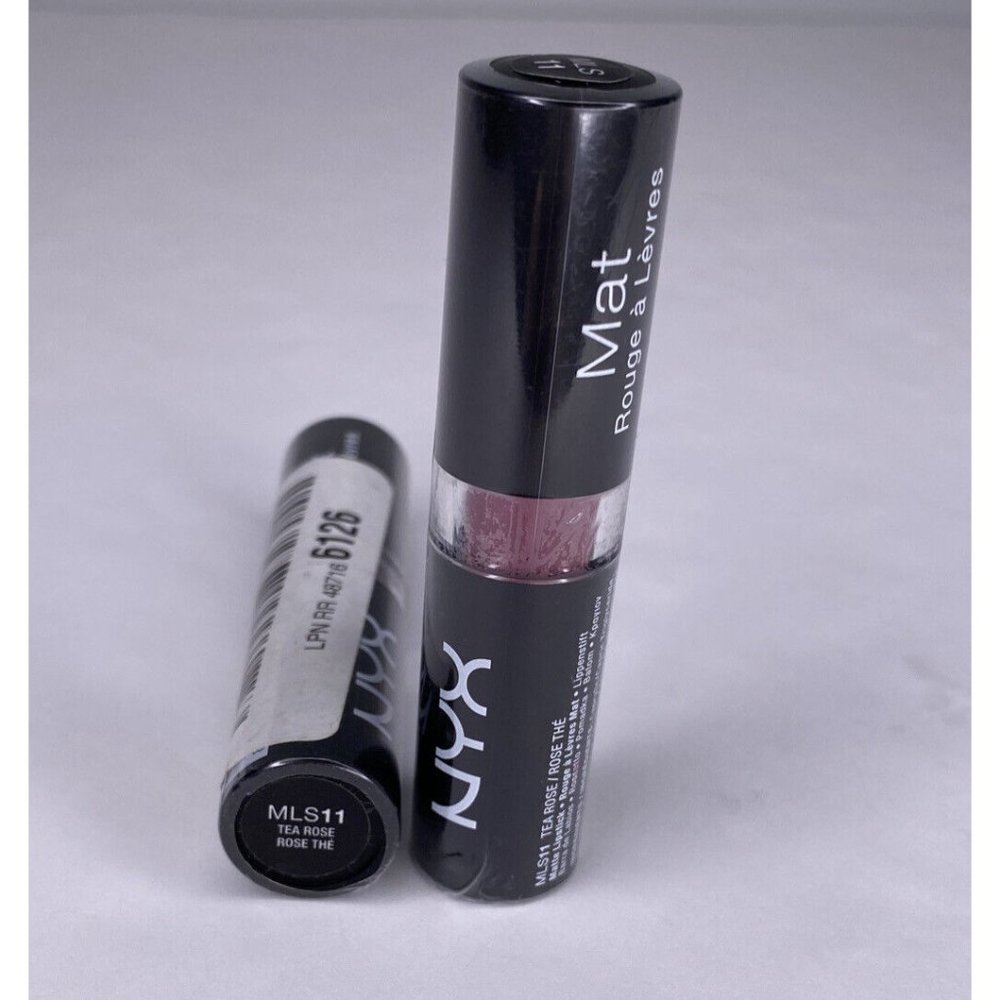 NYX TEA ROSE ML11 Matte Lipstick Lot Of 2 New Sealed 4.2g